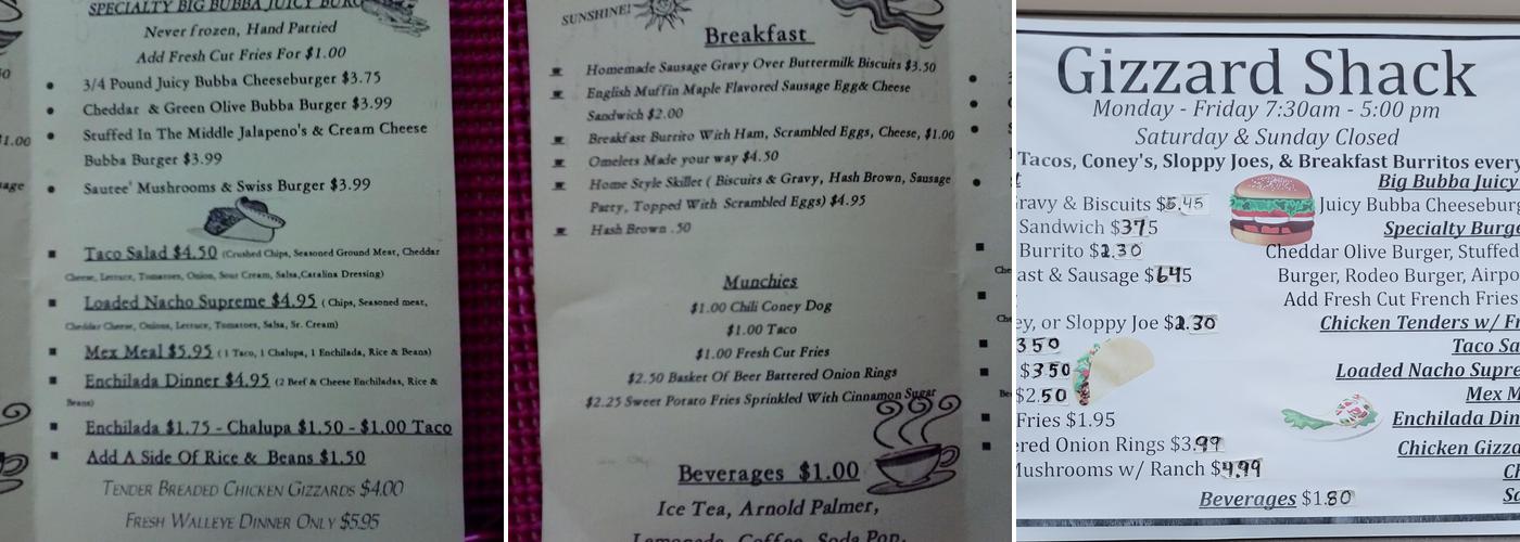 Biscuit Babes Home Style Cooking Menu