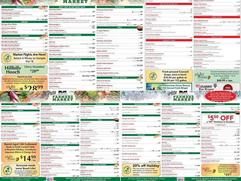 Fairgrounds Poultry Market Menu