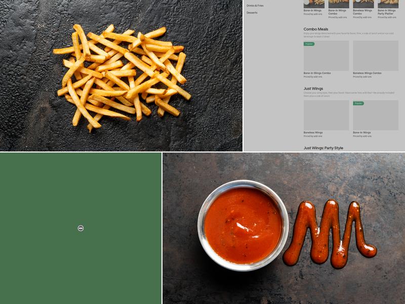 It's Just Wings Menu