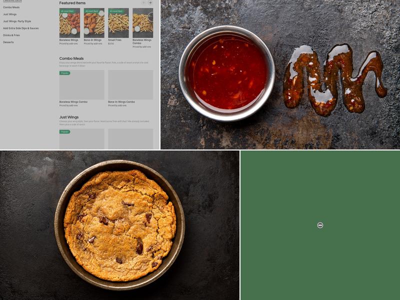 It's Just Wings Menu