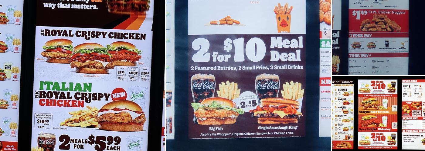 Burger King Menu