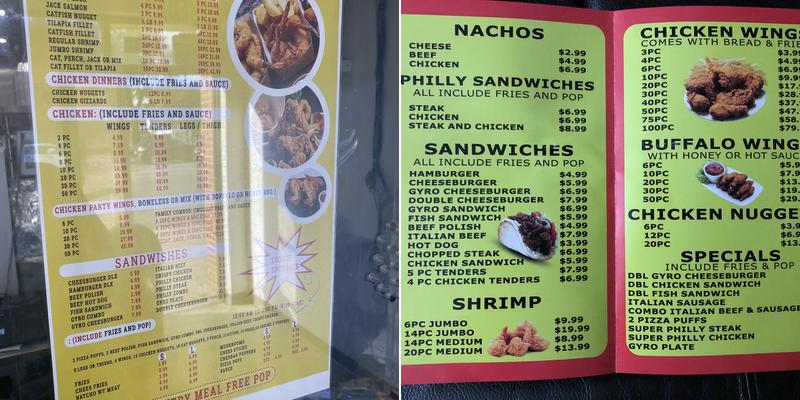 Westside Restaurant Menu