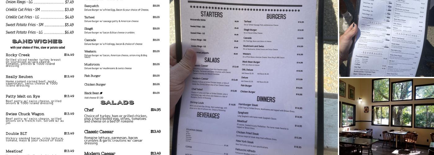 Glacier Peak Eatery Menu