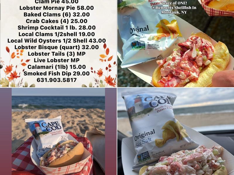 Bennett Shellfish Menu