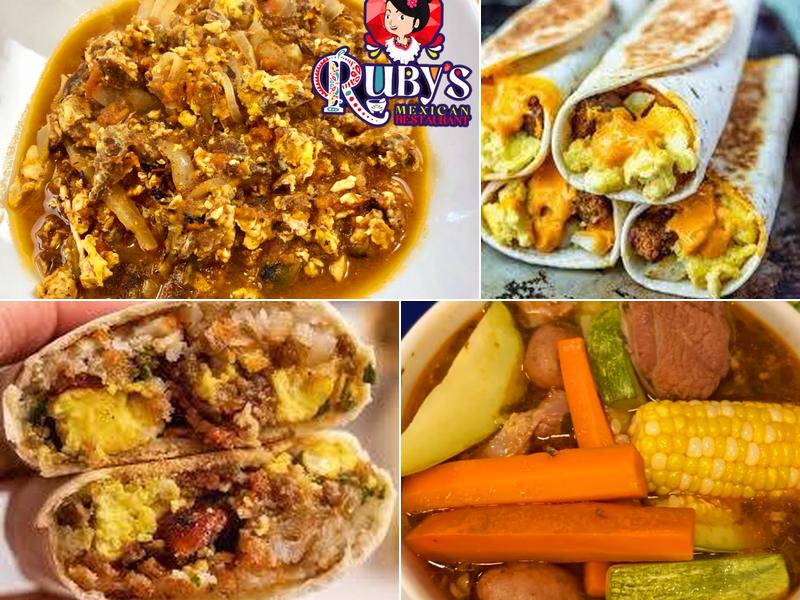 Ruby's mexican restaurant Menu