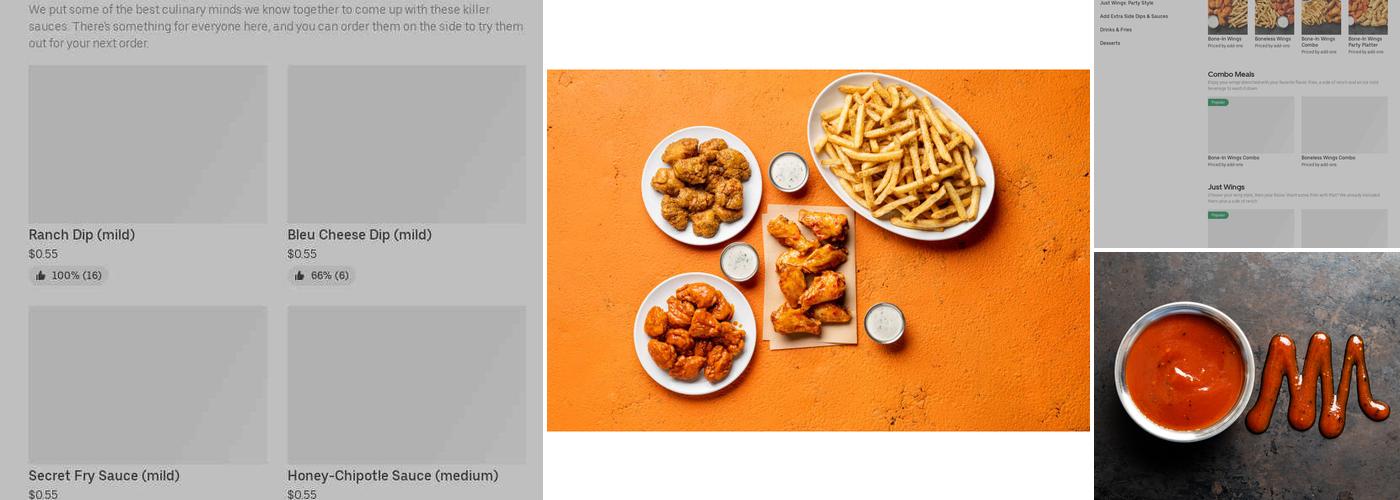 It's Just Wings Menu