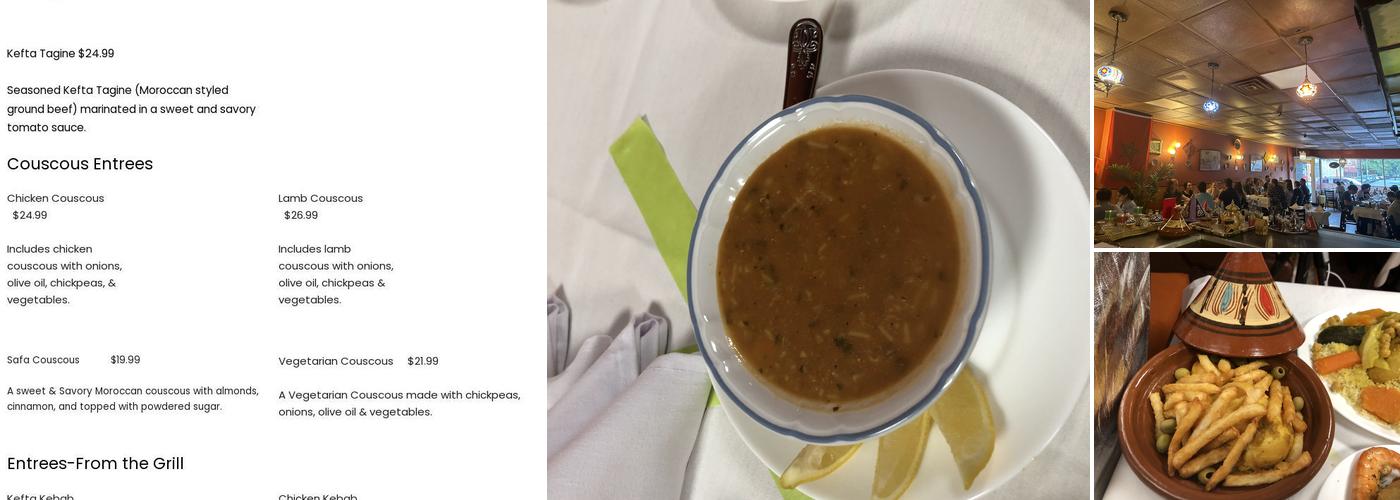 marrakech Menu