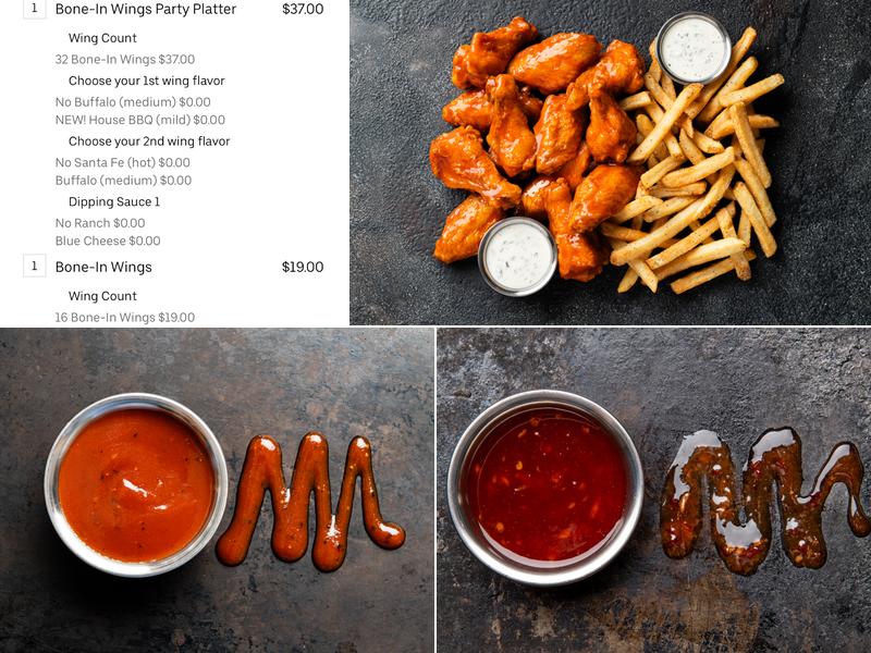 It's Just Wings Menu