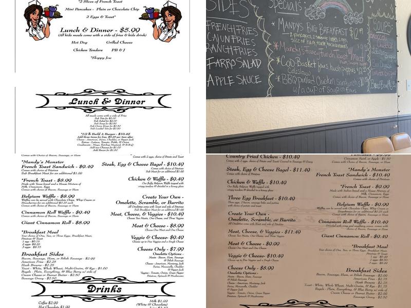 Mandy's Diner Menu