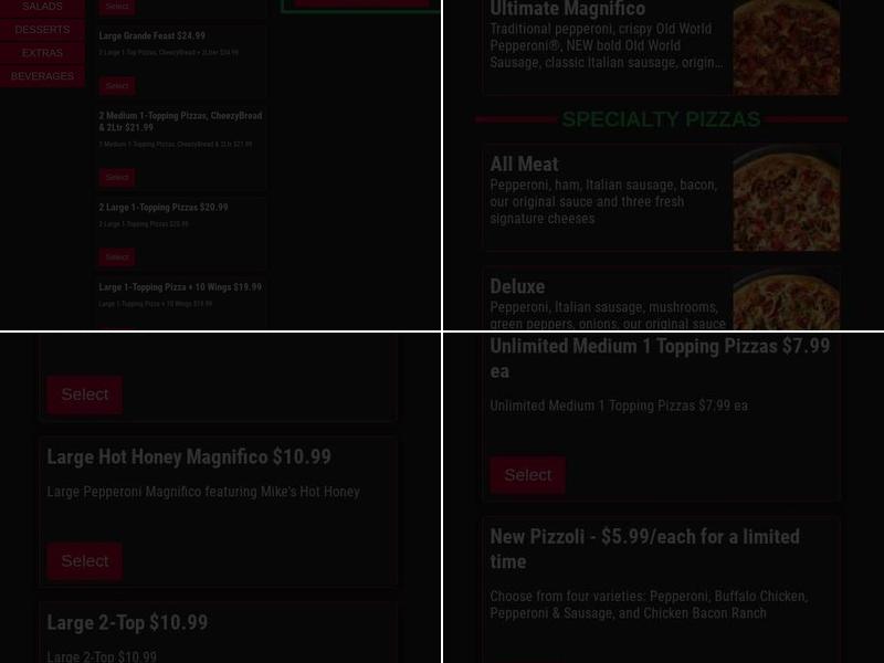 Marco's Pizza Menu