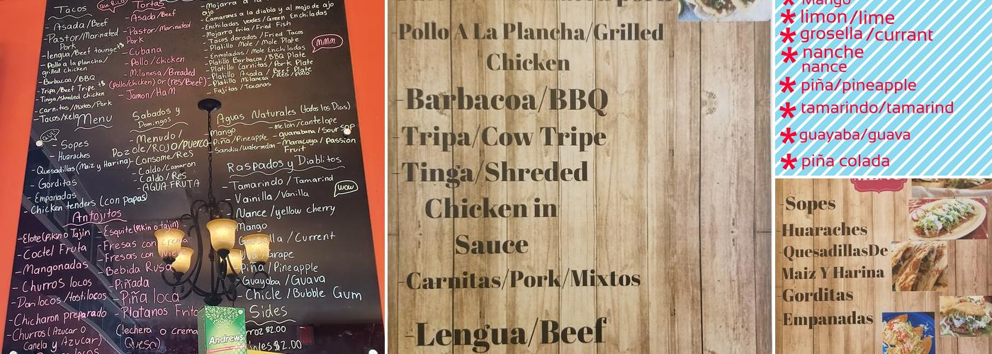 LA PLAYA Menu
