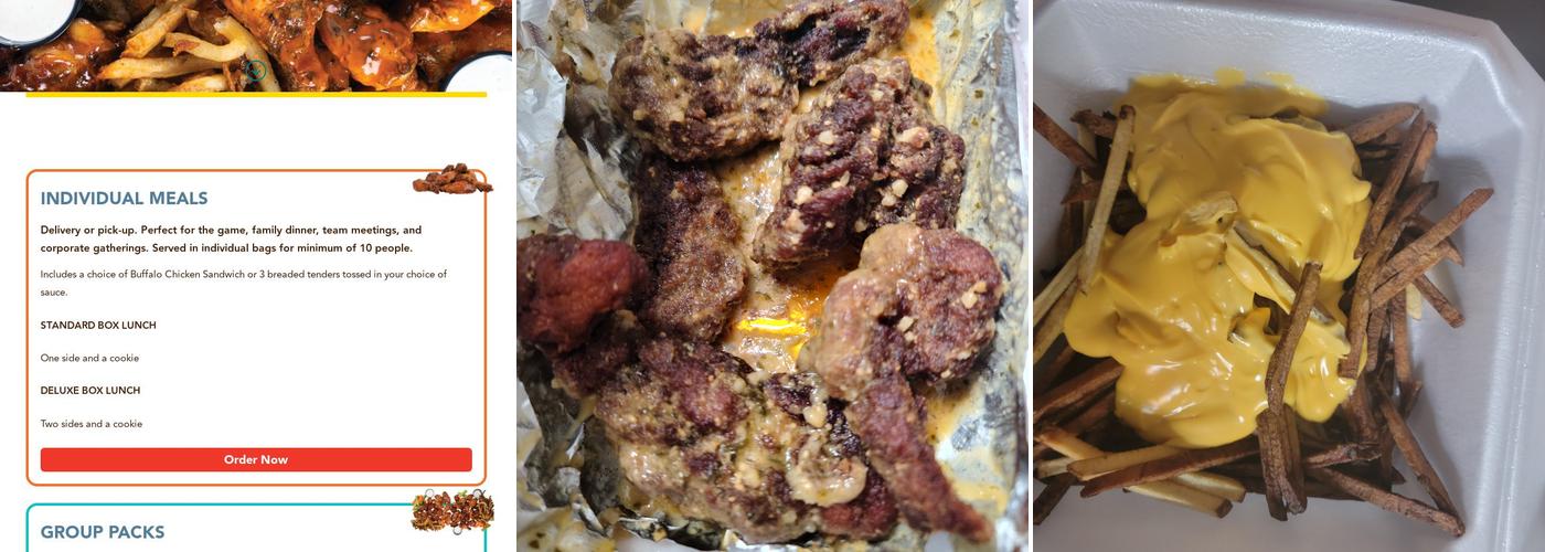 Wing Boss Menu