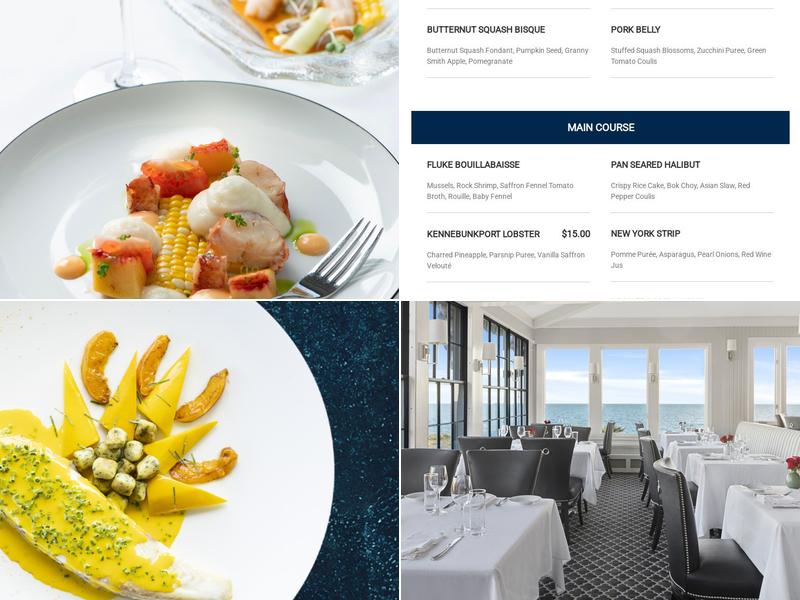 Ocean Restaurant Menu