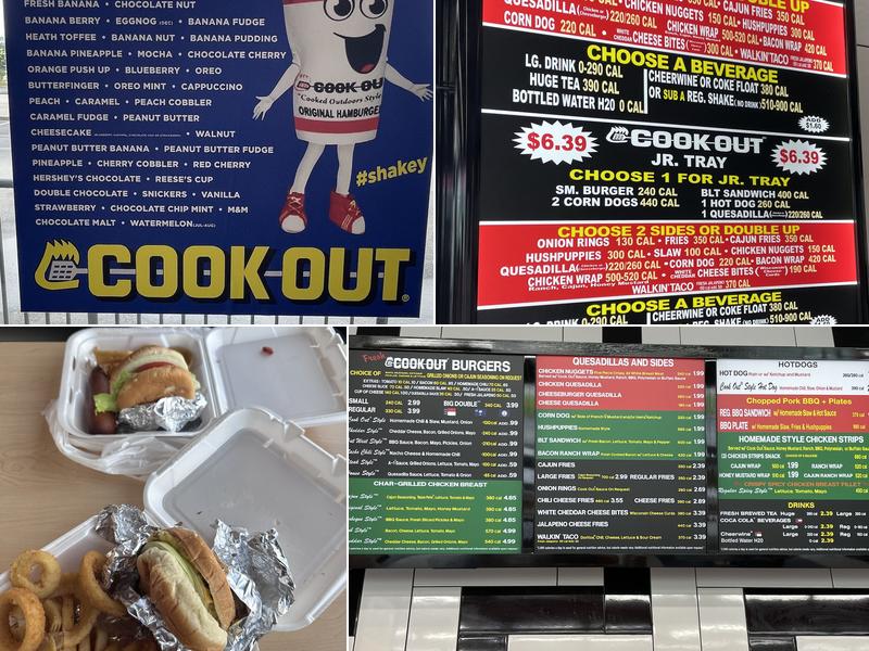 Cook Out Menu