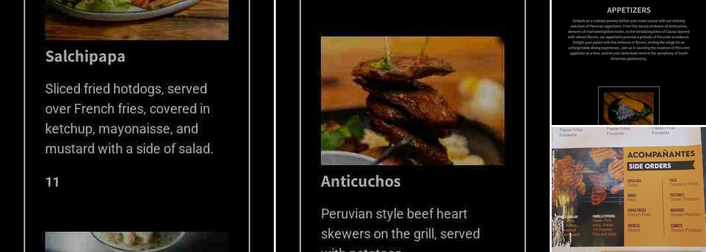 Norkys Peruvian Restaurant Menu