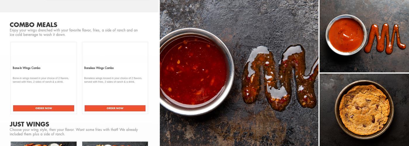 It's Just Wings Menu