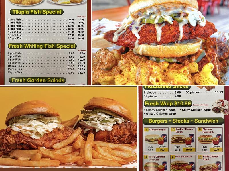 Crown chicken and gyro Menu