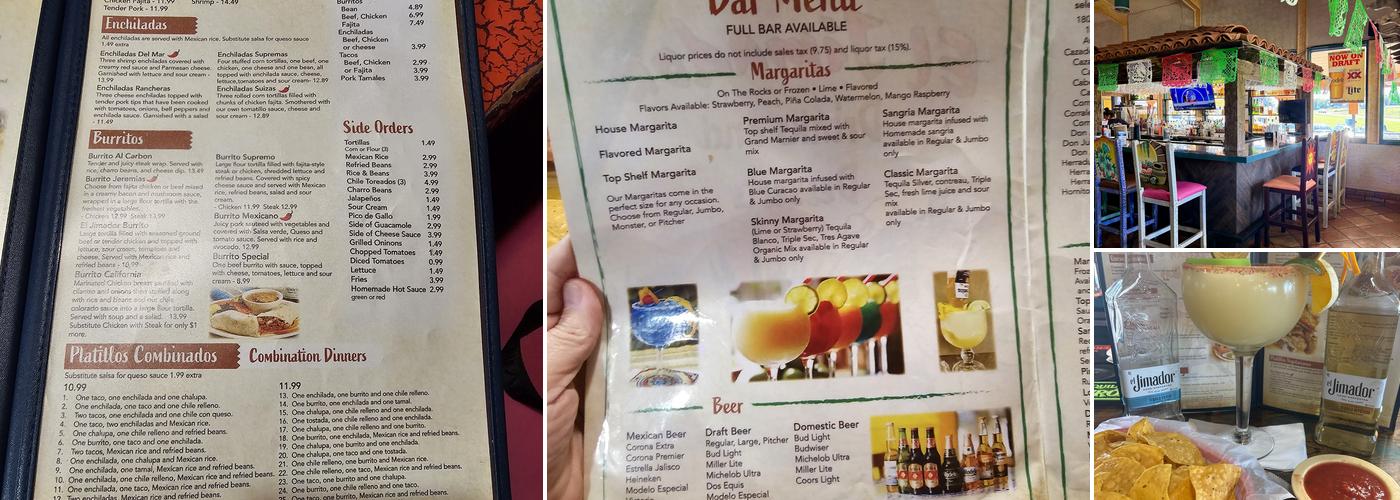 El Jimador Mexican Grill Menu