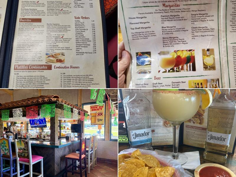 El Jimador Mexican Grill Menu