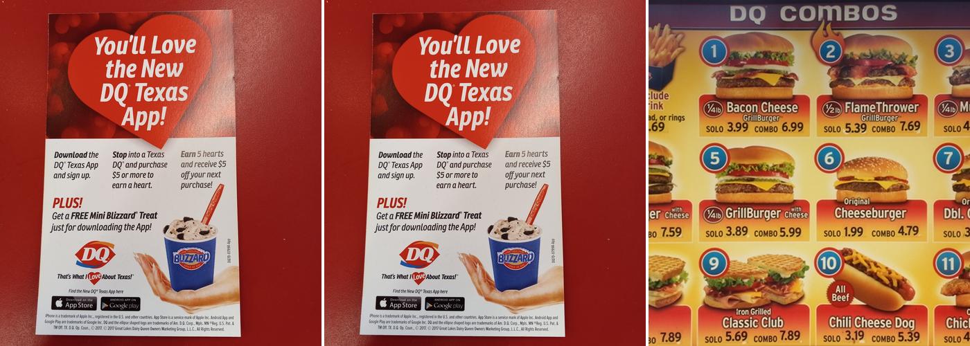 Dairy Queen Menu