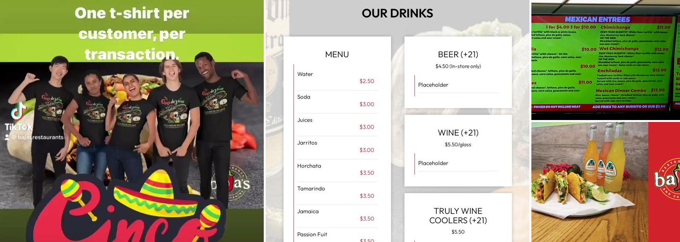 Baja's Grill Express Menu