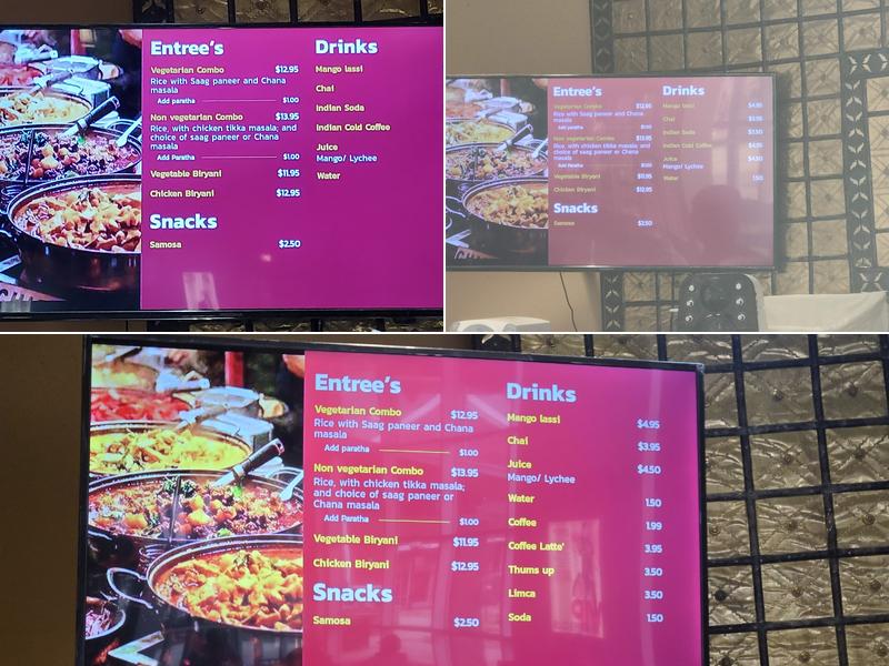 Curry Bites Menu