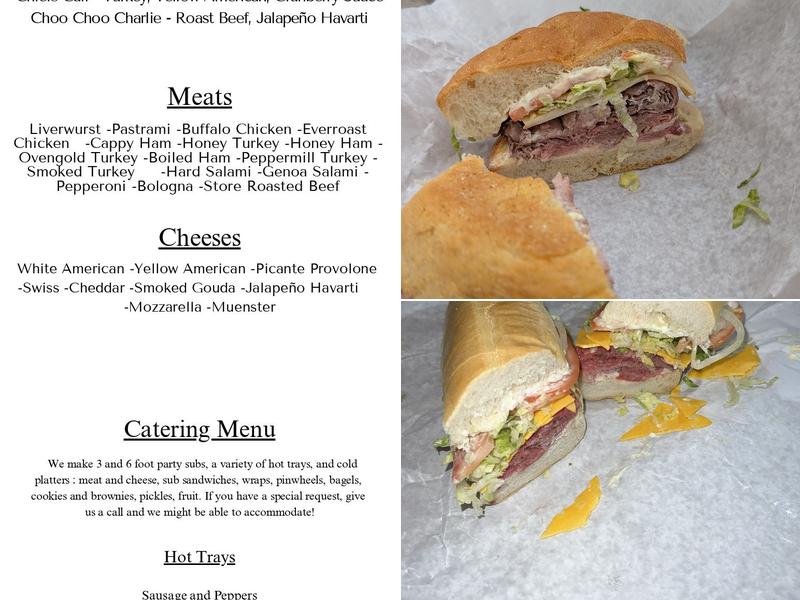 Hess' Menu