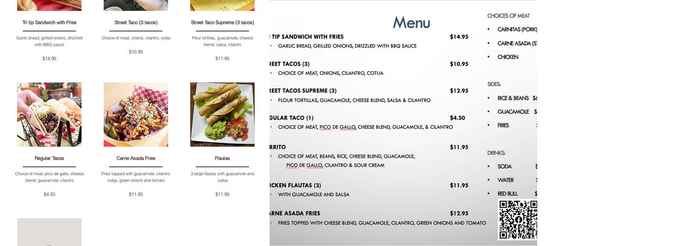 Papis Kitchen Menu