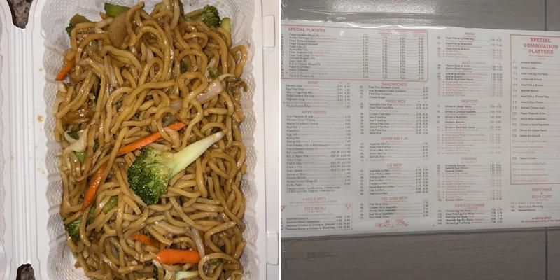 China House Chinese & American Food Menu