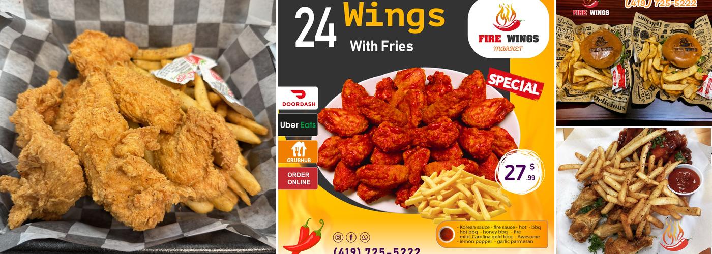 Fire Wings Market Menu