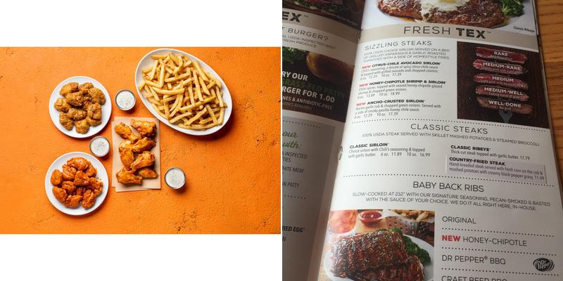 It's Just Wings Menu