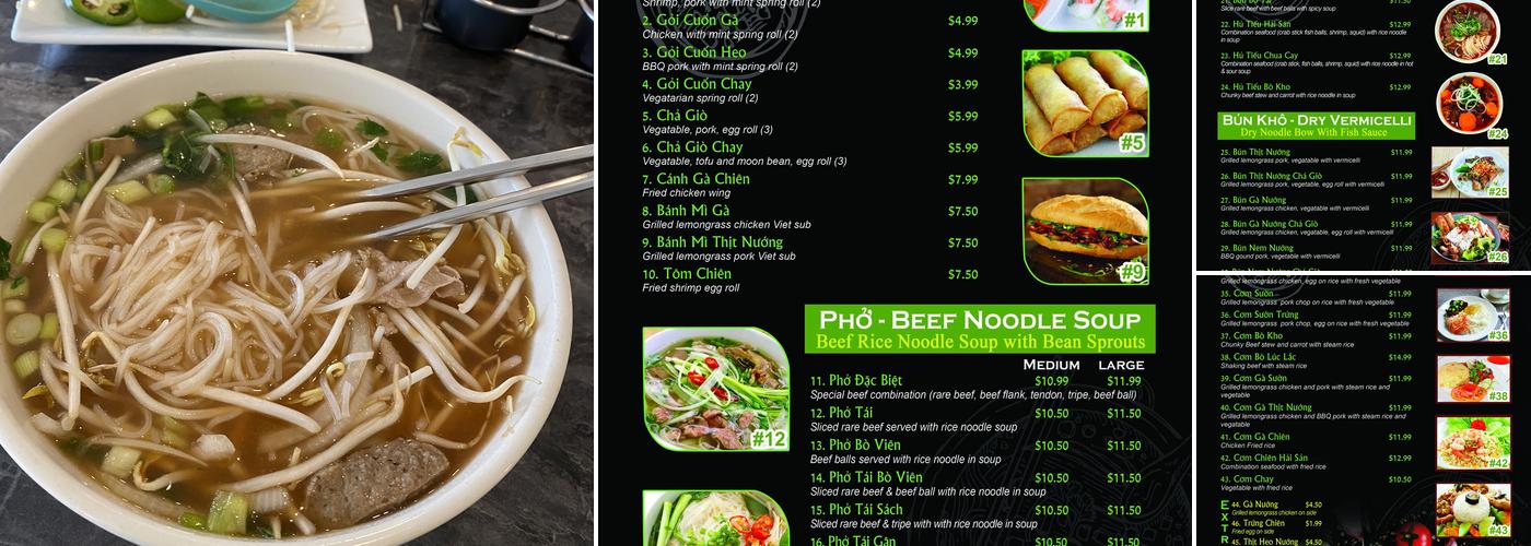 Pho N' Rolls Menu