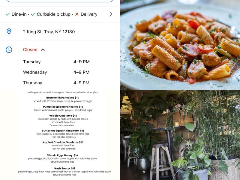 EMRY's Garden Menu