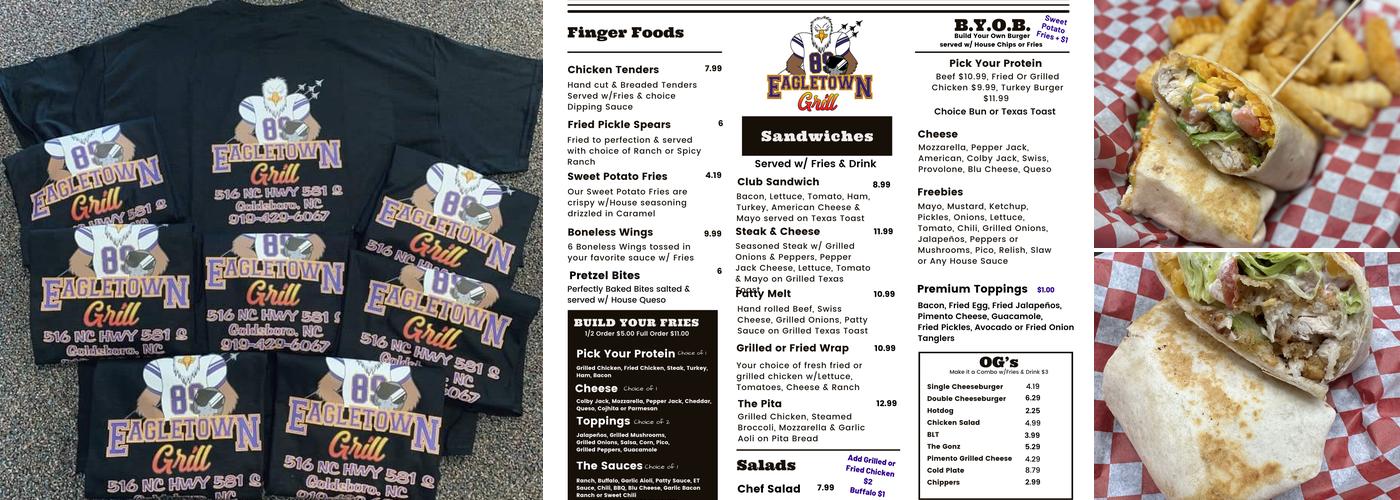 Eagletown Grill Menu