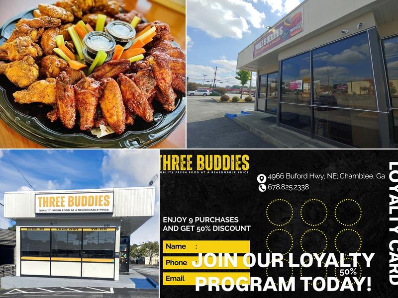 Three Buddies 4966 Buford Hwy NE, Chamblee
