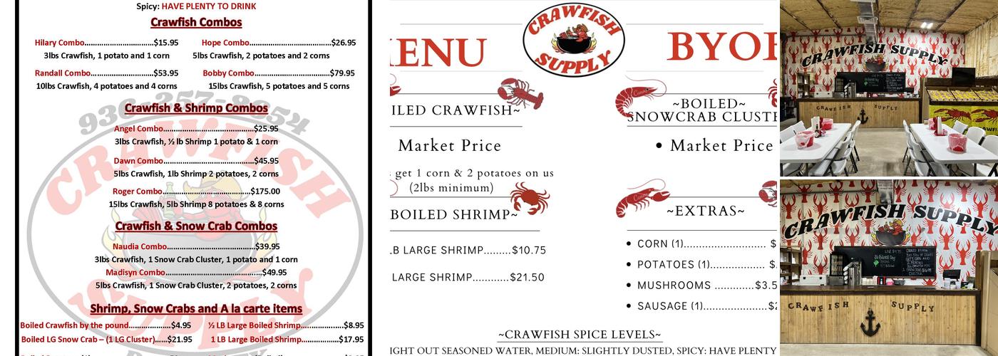 Crawfish Supply Dayton Menu