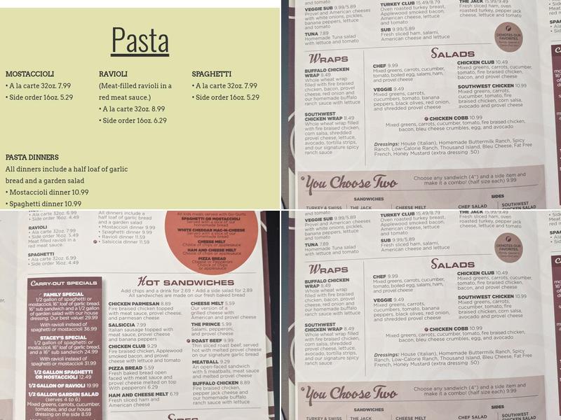 P'sghetti's Pasta & Sandwiches Menu