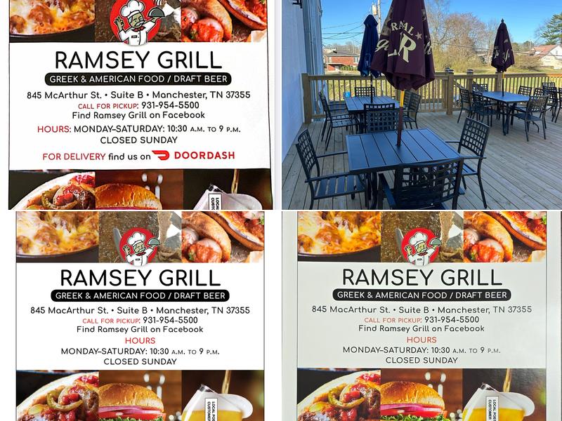 Ramsey Grill Menu