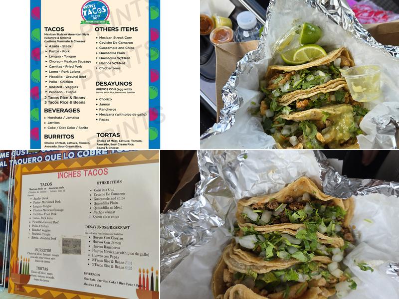 Inches Tacos Hampshire Menu