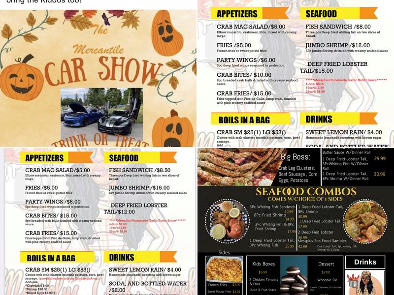 Messplus Crab Shack LLC Menu