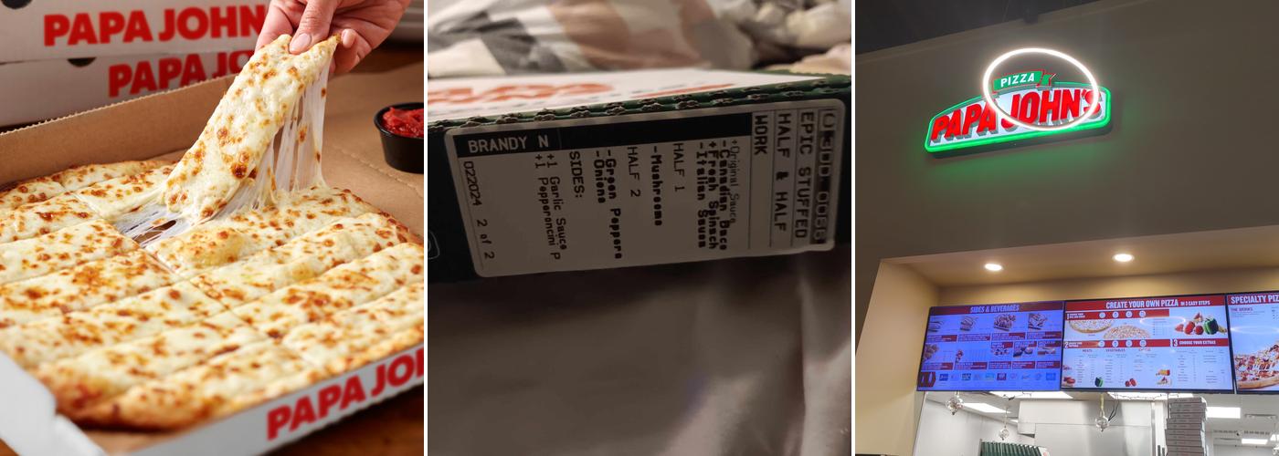 Papa Johns Pizza Menu