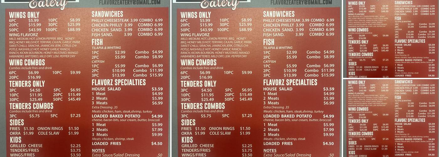 Tossed-N-Sauced Menu