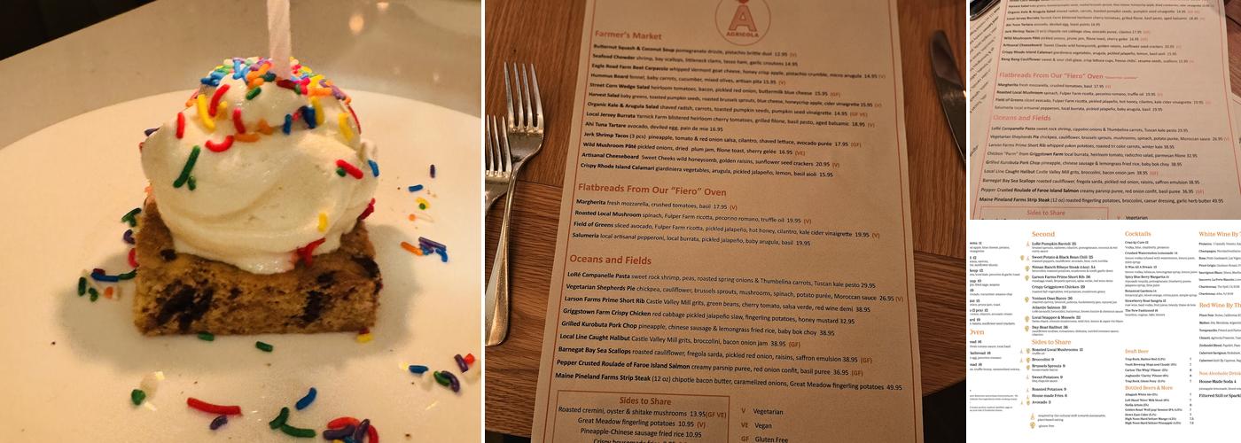 Agrícola Eatery Menu