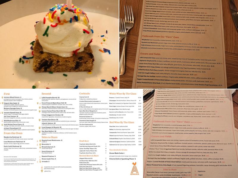 Agrícola Eatery Menu