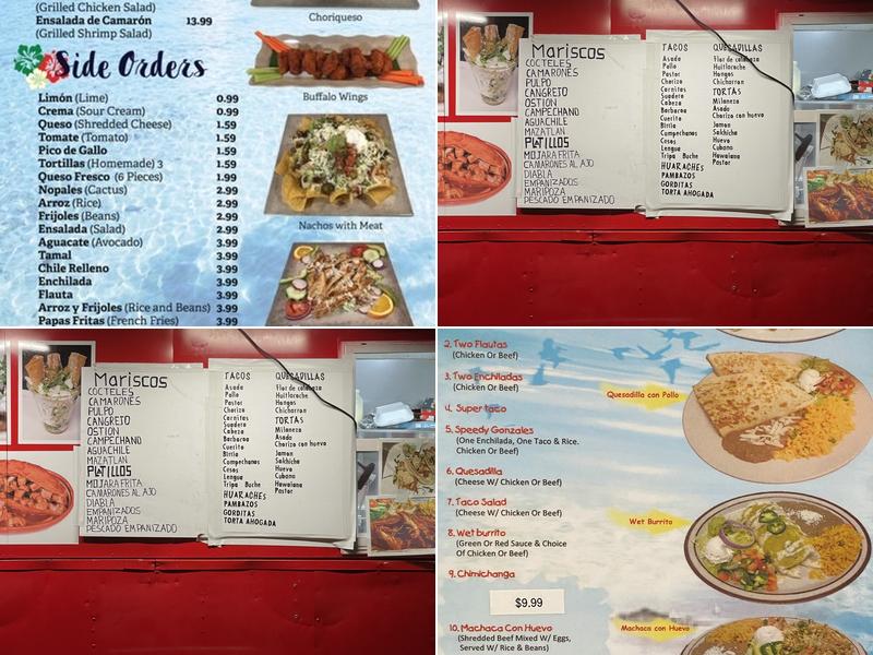 Tacos Y Mariscos El Chavo Menu
