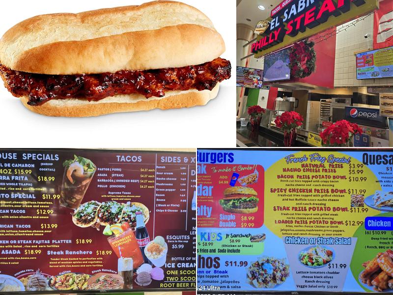 EL SABROSO PHILLY STEAK Menu