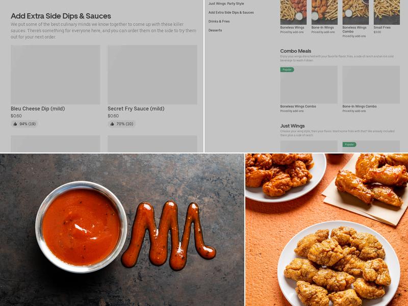 It's Just Wings Menu