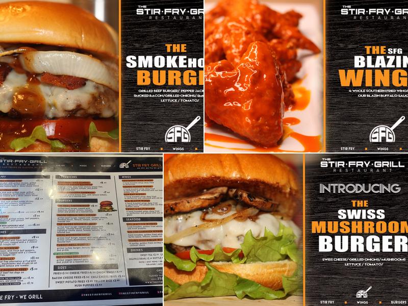 The Stir Fry Grill Menu