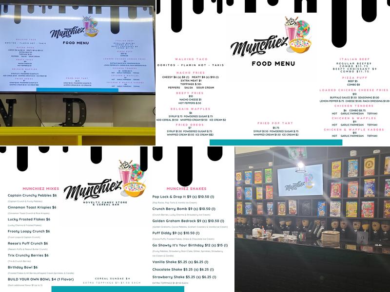 Munchiez Menu
