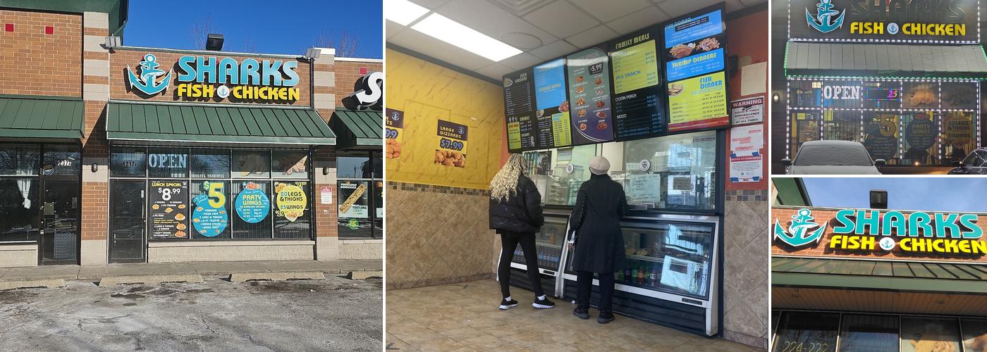 Sharks fish and chicken